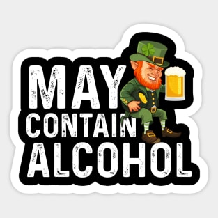 May Contain Alcohol Sticker